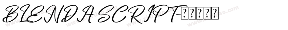 BLENDA SCRIPT字体转换
